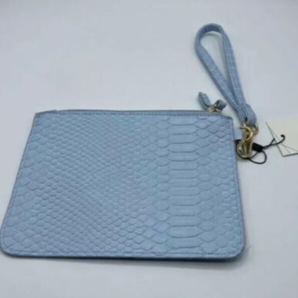 Jules Kae Blue Snake Pouch with Detachable Wrist S - Picture 8 of 16